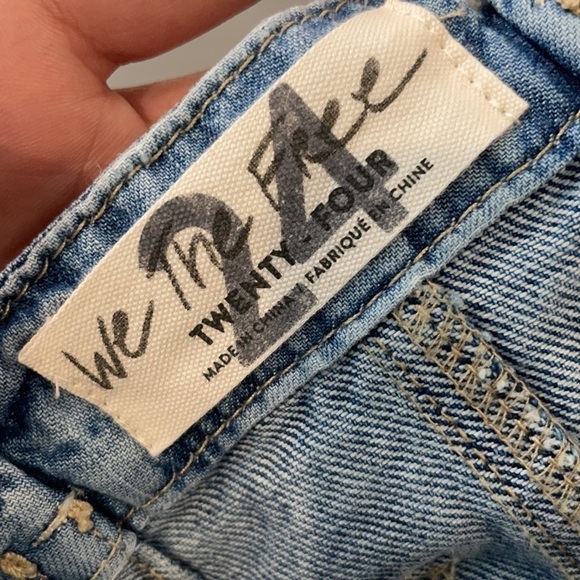 NWT Free People East Of Eden Denim Mini Skirt 24 - Picture 10 of 12